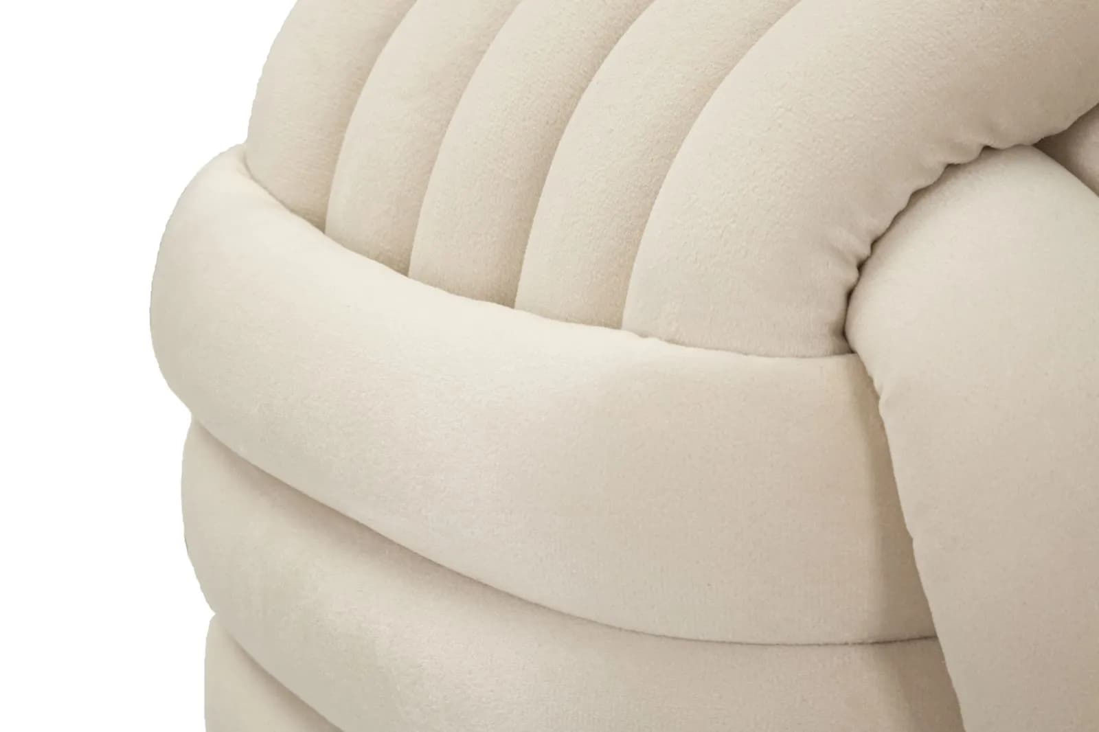 Taburet Softy 45 cm, Krémový 5