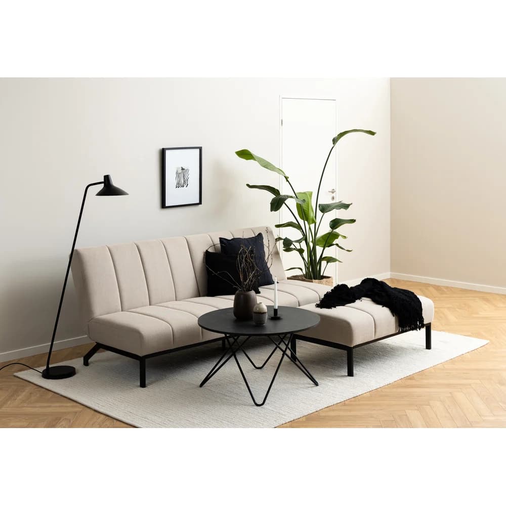 Taburet Caix 100 cm, Béžový/černý 3