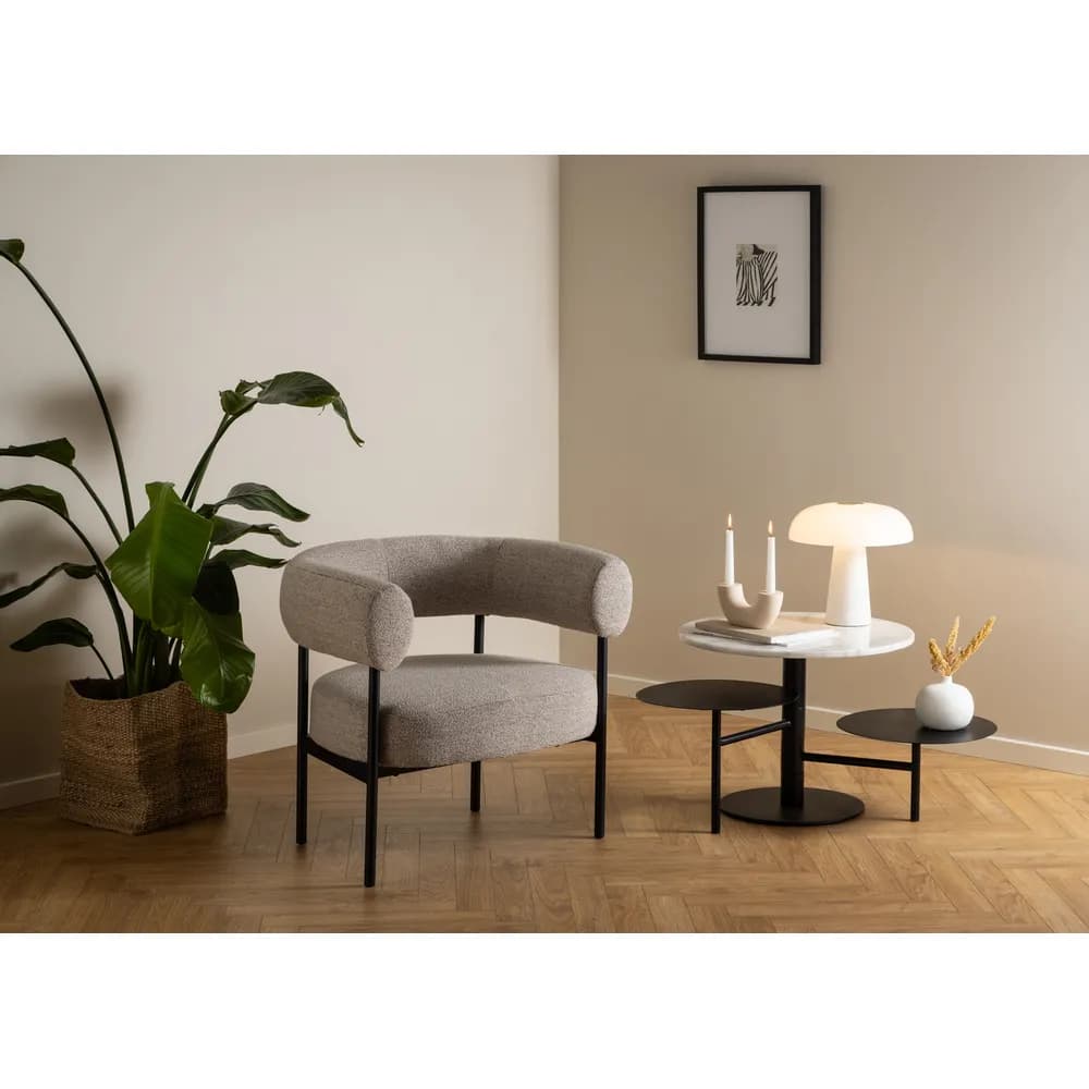 Designové křeslo Oakfield, Béžové 9