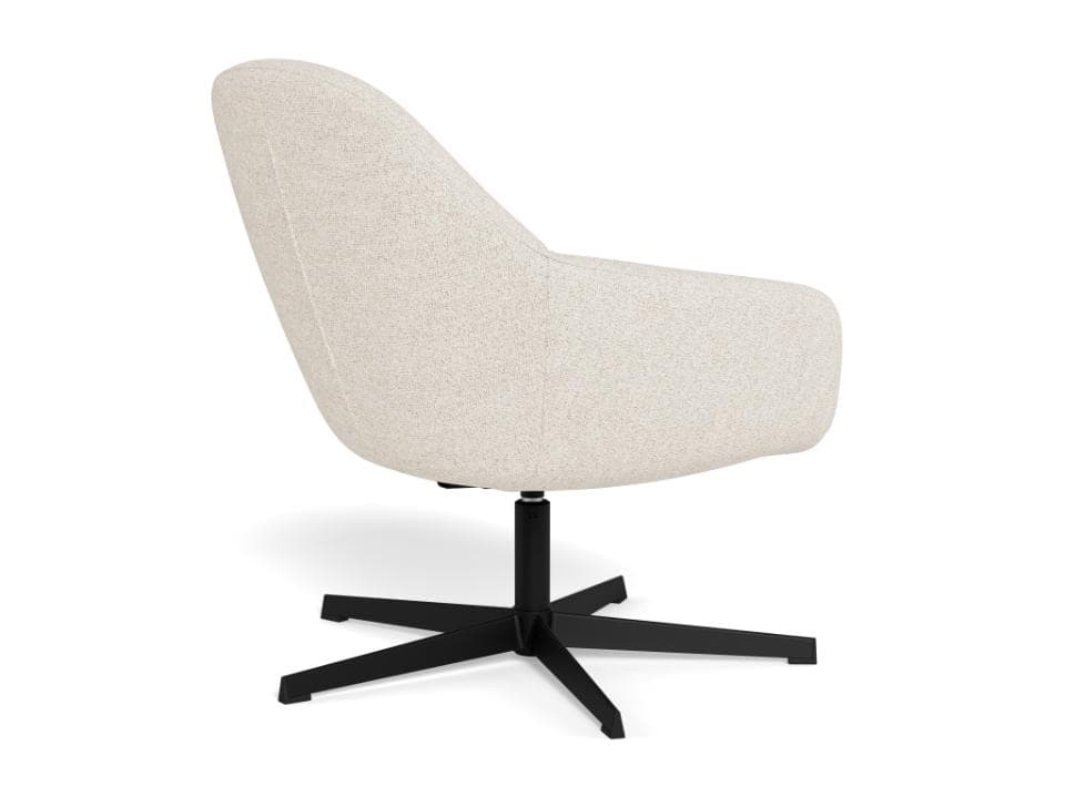 Otočné designové křeslo Claremore, Krémové 3