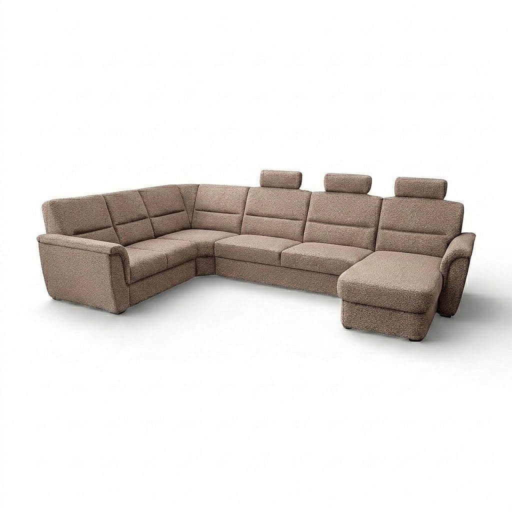 Rohová sedací souprava Samanta LUX B2u-Vroh-3SRmH-DU, š 347 × hl 228 × v 92 cm