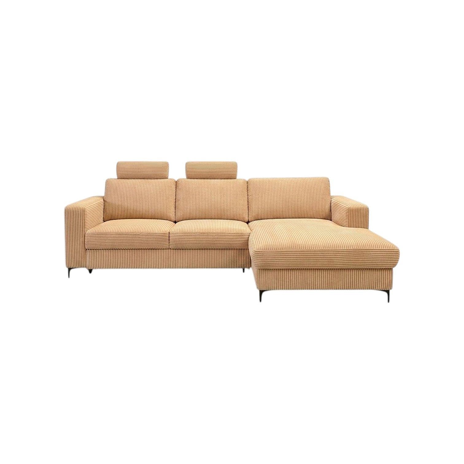 Rohová sedací souprava Barma 2F-Longf Montana butter, š 250 × hl 92 × v 86 cm