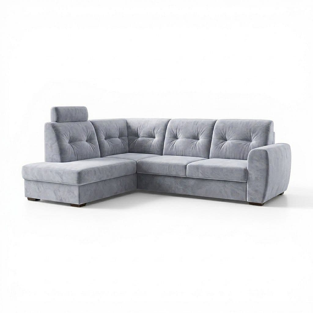 Rohová sedací souprava Radana LUX DM-ROH-2R-B+záhlavník, š 238 × hl 84 × v 88 cm