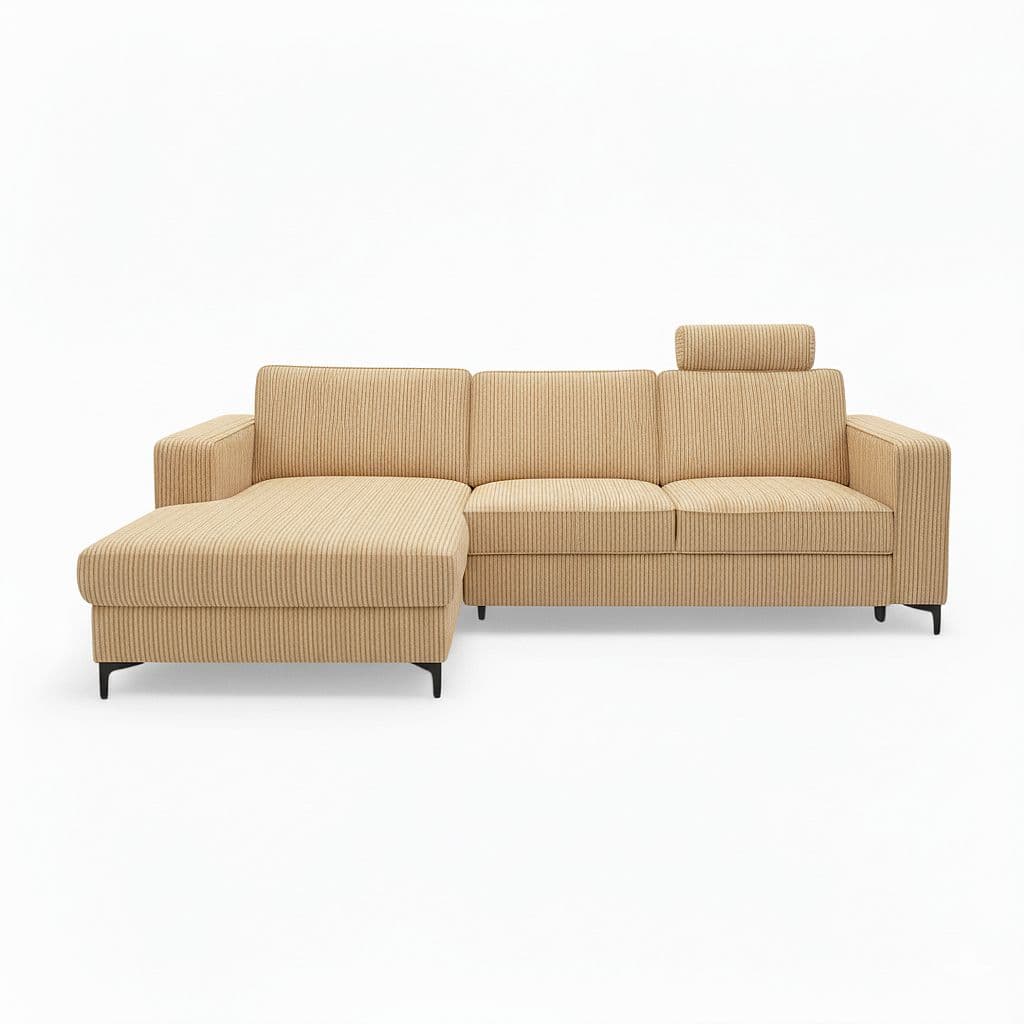Rohová sedací souprava Barma LONGF-2F Montana butter, š 250 × hl 92 × v 86 cm