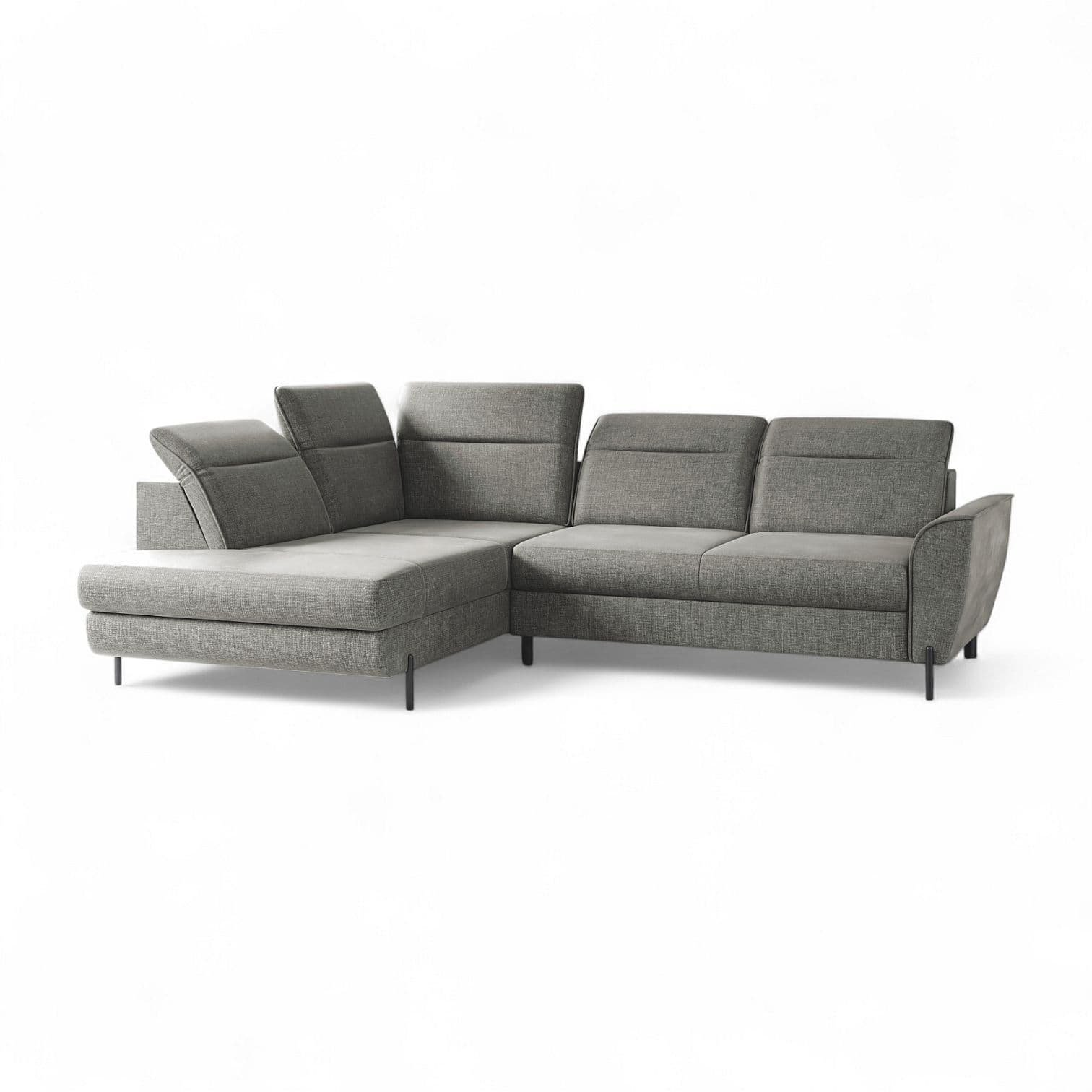 Rohová sedací souprava Verso UP-2F, Loft 19 šedá, levá strana