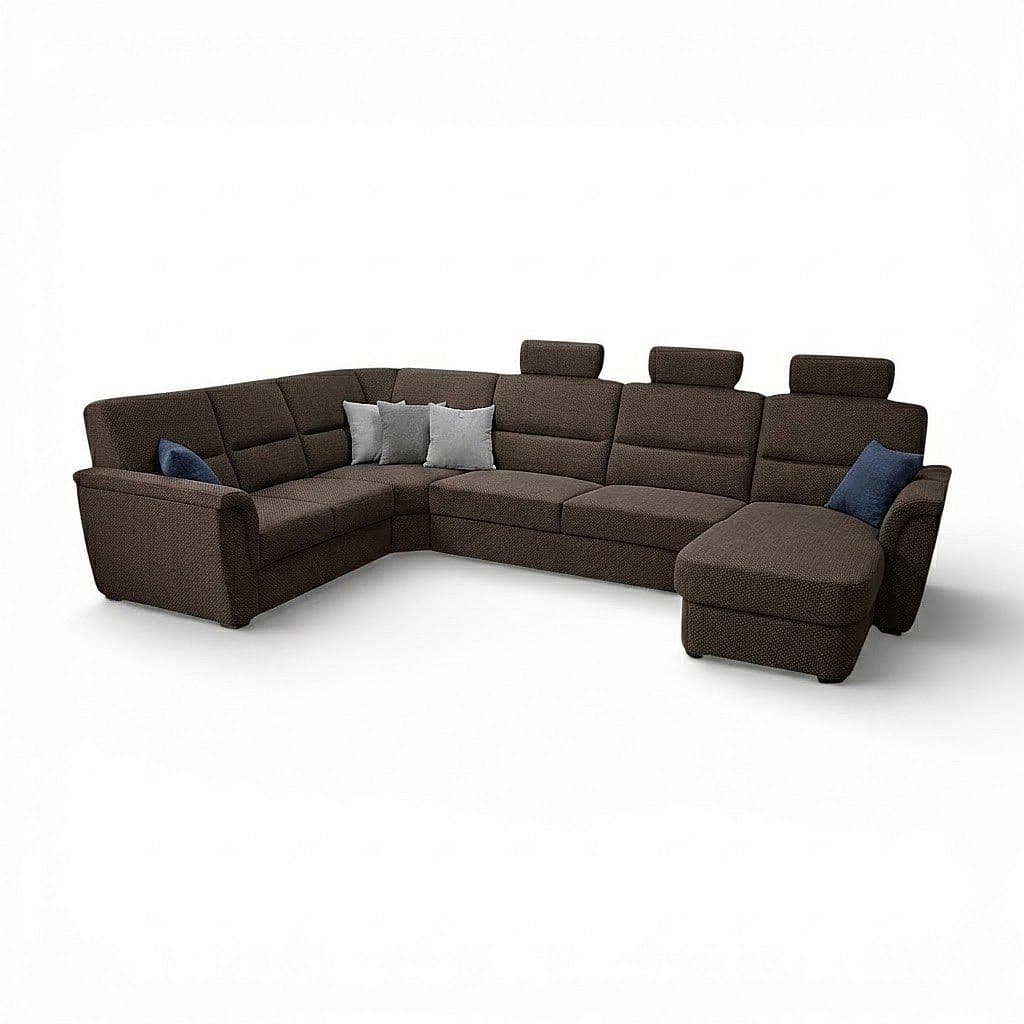 Sedací souprava Samanta LUX B2U-VROH-3SRHm-DU+3x záhlavník
