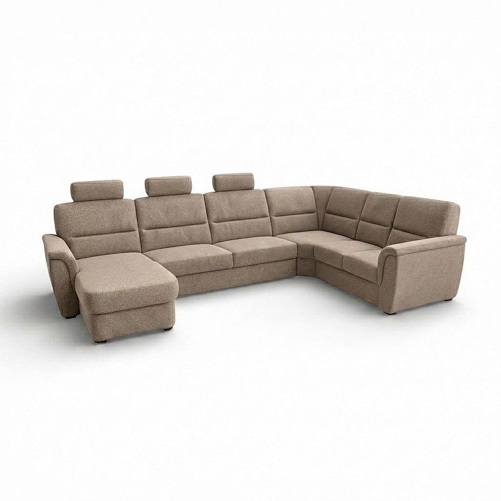 Rohová sedací souprava Samanta LUX DUK-3SRmH-Vroh-2uB, š 347 × hl 228 × v 92 cm