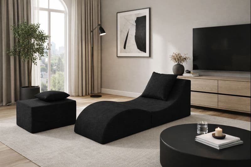 Skládací relaxační křeslo, Lehátko, Taburet, Dijon 2