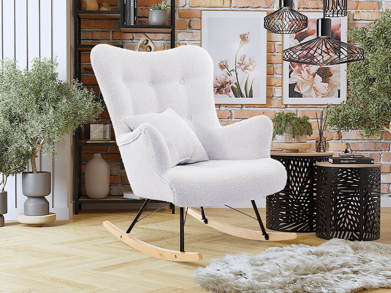 Houpací křeslo ušák Sandon 1