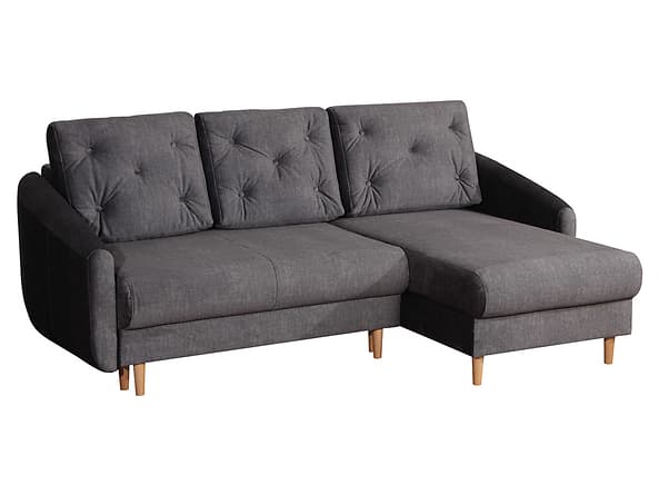Rohová pohovka / Nesto s funkcí spaní typu DL a dvěma úložnými prostory na lůžkoviny BRW Sofa, Vogue 16, levá strana