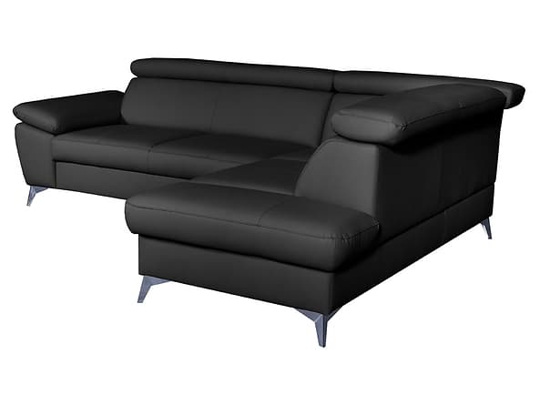 Rohová pohovka Wave s úložným prostorem a rozkladací funkcí typu delfín. BRW Sofa látka MT_DES-NA-WAVE-2,5F_OTM/BK, Madras 207, pravá strana