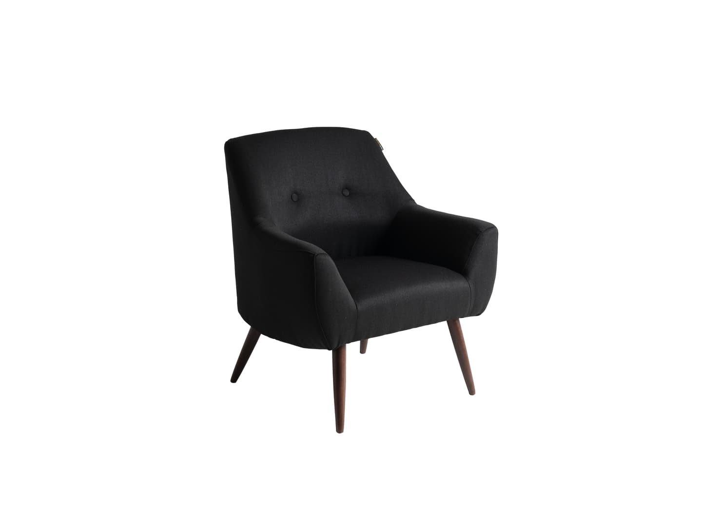 Fotel nordic Betty látka betty, Černý