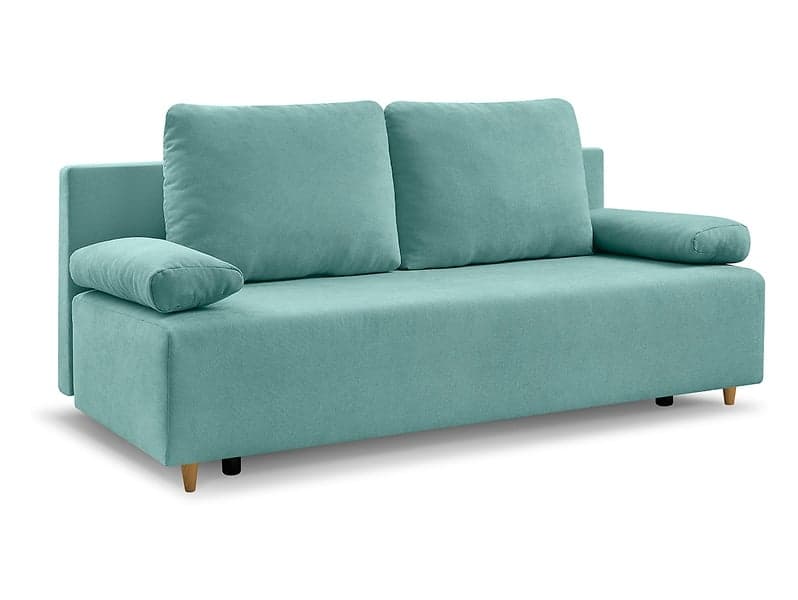 Rozkládací pohovka třímístná Sun s funkcí spaní typu DL a úložným prostorem na lůžkoviny BRW Sofa, Ciesz się 18