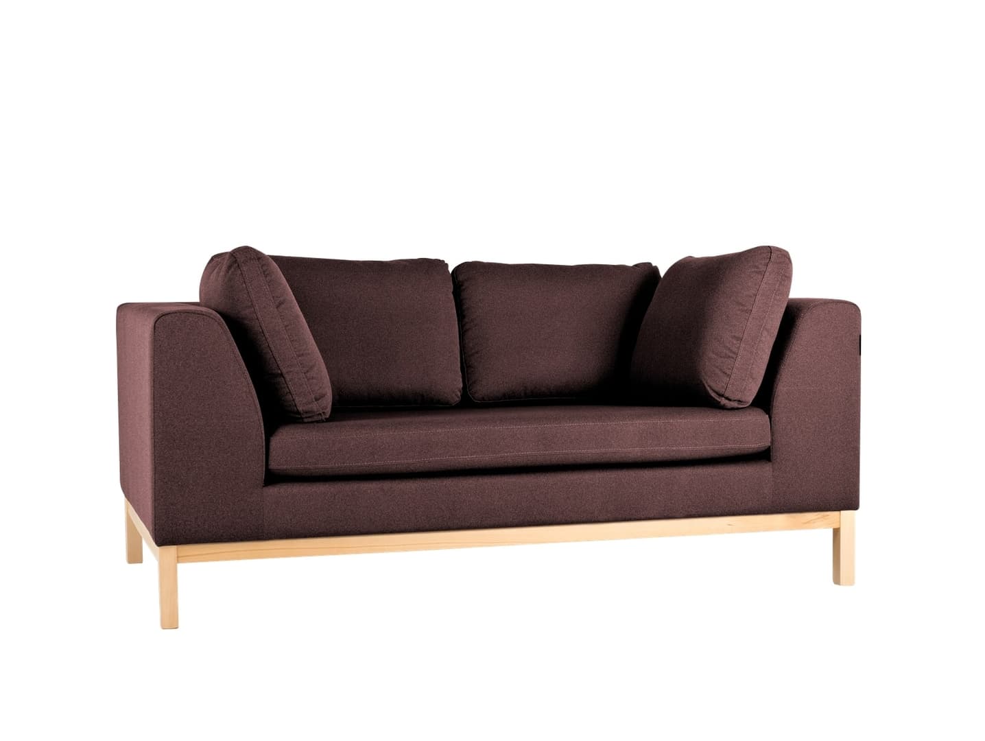 Rozkládací pohovka dvoumístná Ambient Wood Dřevo látka ambient-wood-2os-sofa, Dřevo tmavě hnědé