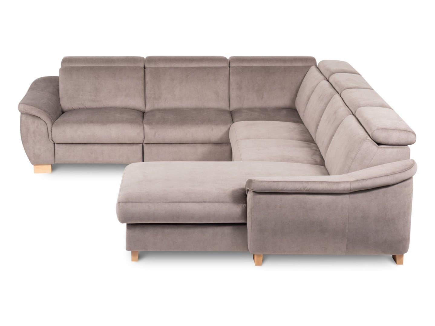 Rozkládací rohová pohovka Mode s úložným prostorem a elektrickou funkcí spaní BRW Sofa látka MT_DES-NA-MODE-1TVE_ELE1_E_ELE2,5F_RECBK-T1-ZET293, levá strana