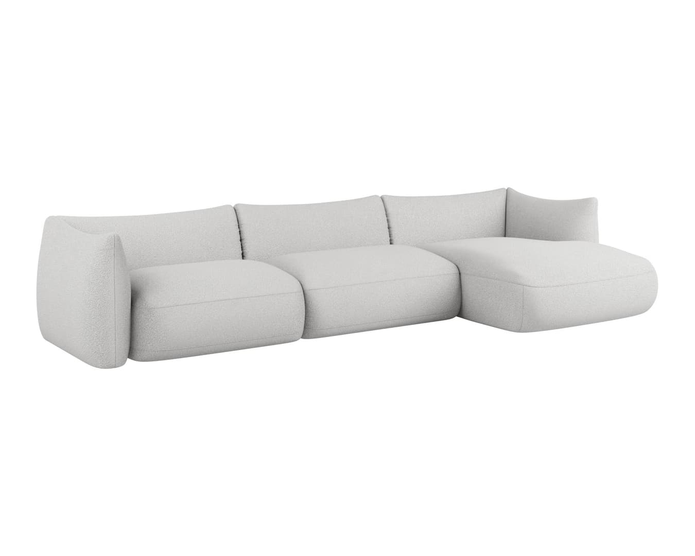 Rozkládací rohová pohovka Cosy XL látka 1,5 BF L + 1,5 BF BB+ 1,5 OT P