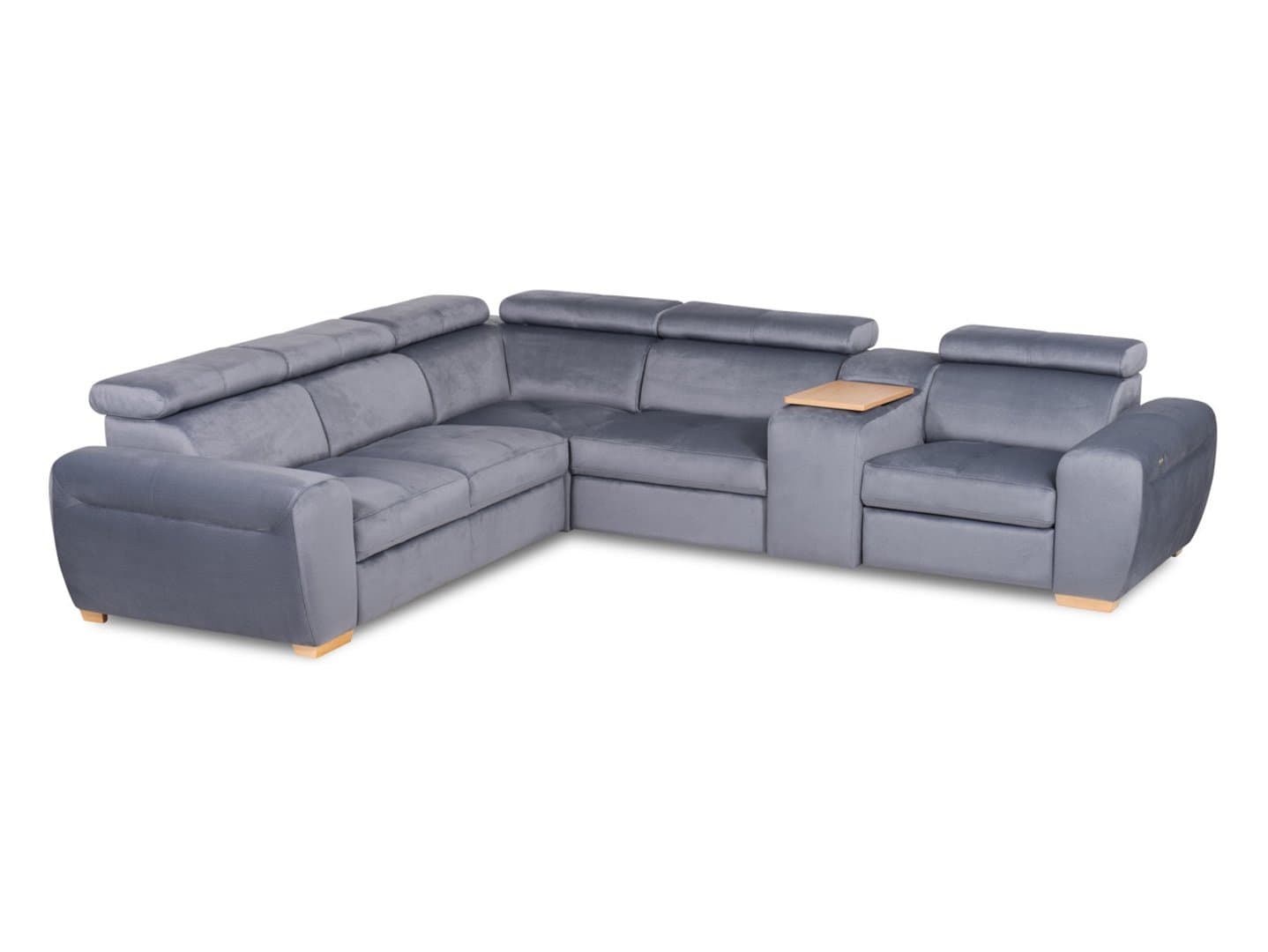 Rohová pohovka Living s úložným prostorem, funkcí spaní a elektrickou funkcí relax BRW Sofa látka MT_DES-NA-LIVING-2,5F_E_EL180SZ_WBP_170TVE-T2-EL23, pravá strana