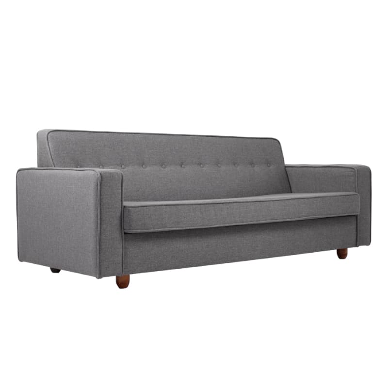 Pohodlná 3-místná pohovka pro každodenní spaní do obývacího pokoje Zugo látka zugo-3os-fspania-sofa, Šedý