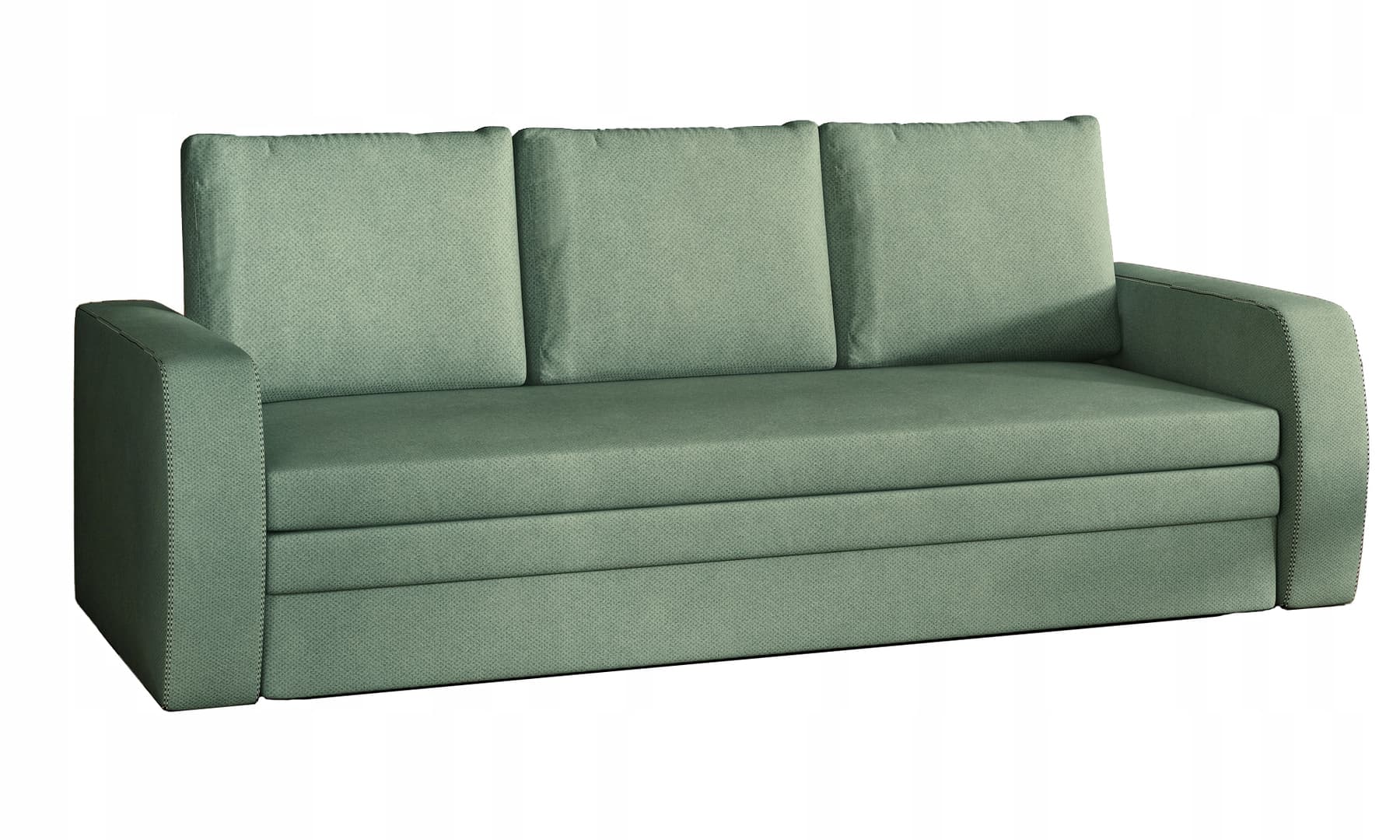 Elegantní pohovka Inversa pro každodenní spaní s úložným prostorem látka Inversa, Zelený Modrý