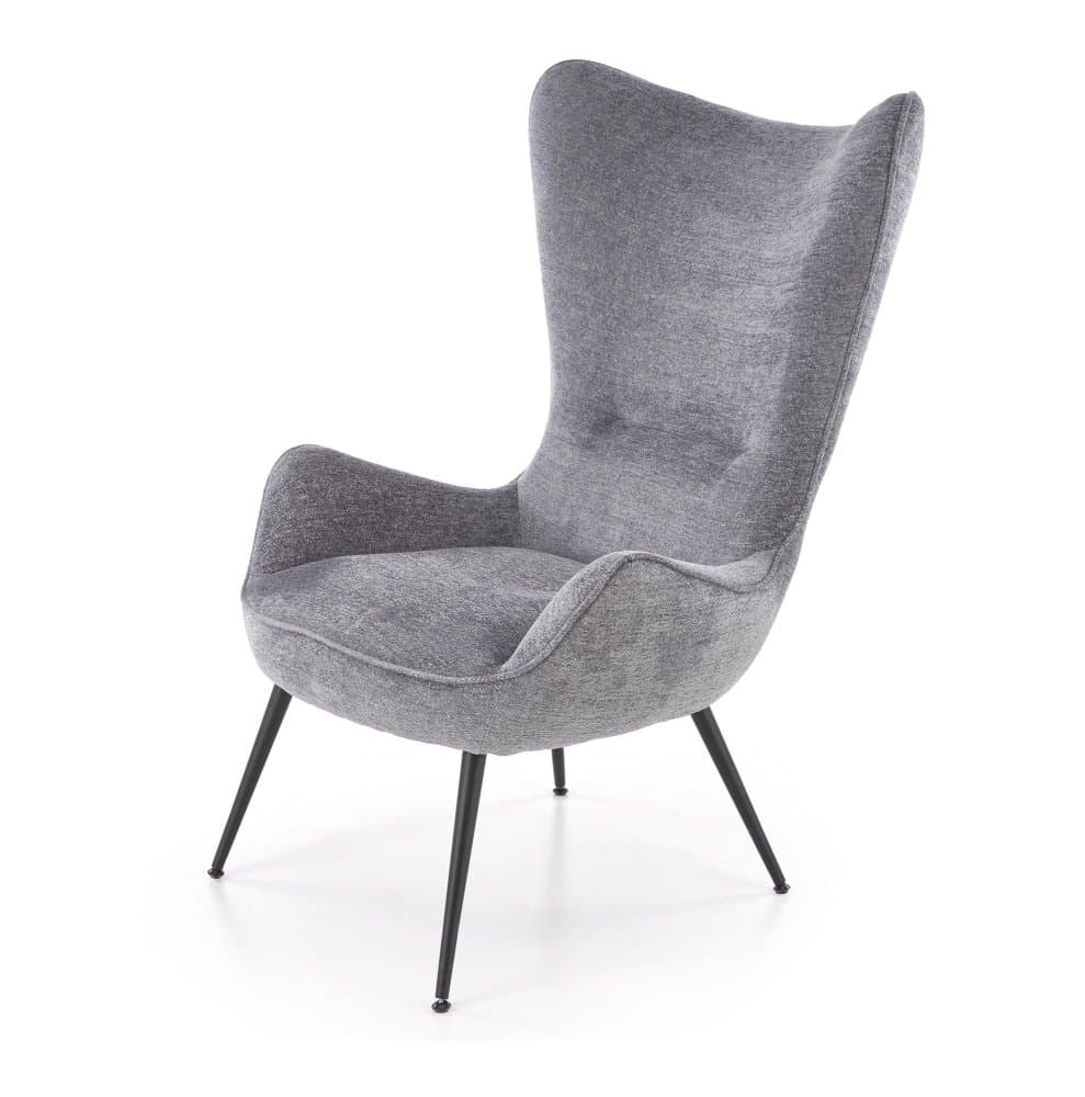 Designové křeslo ušák Jukon, Šedá