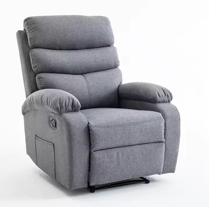 Relaxační polohovací TV křeslo Velora, Šedá