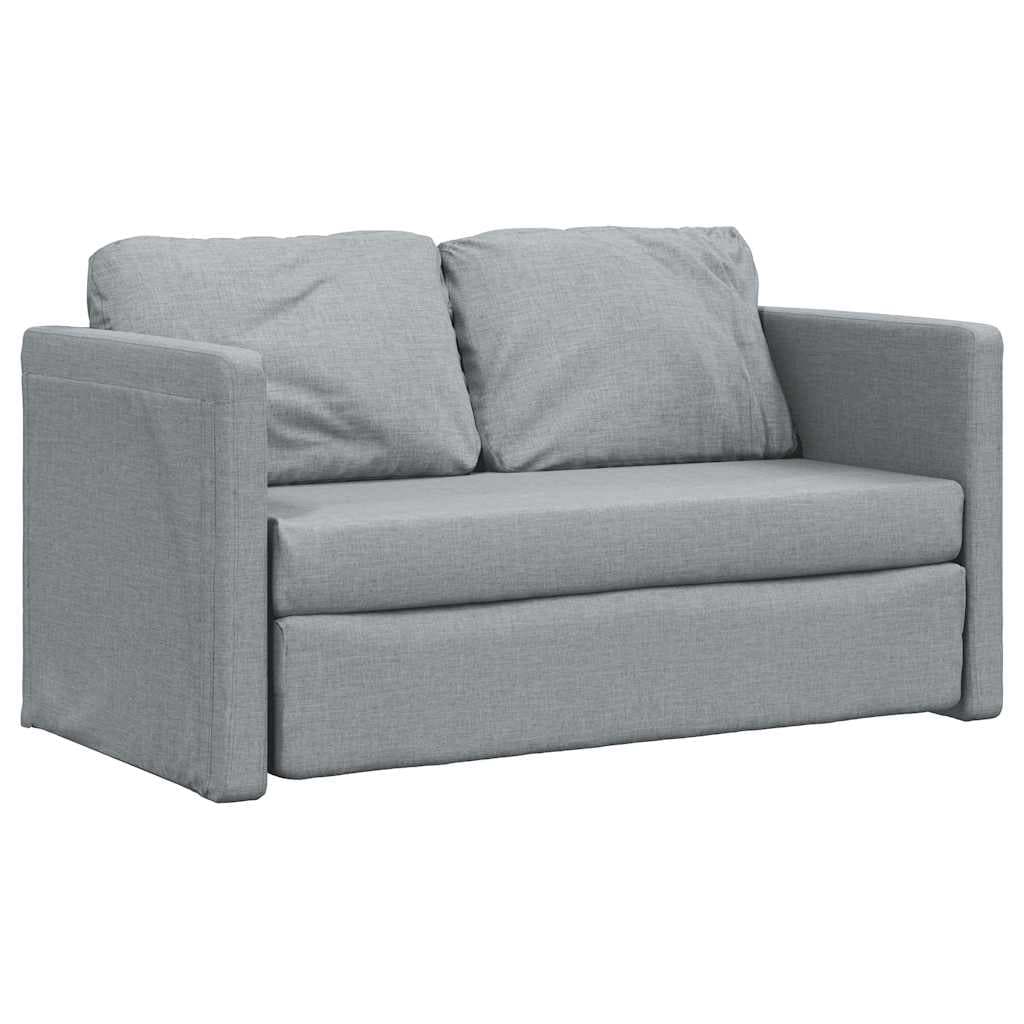 Podlahová rozkládací pohovka 2 v 1 textil
