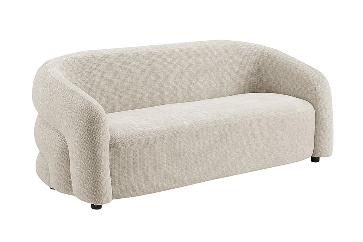 Designová glamour třímístná sedačka Eliana ve s žinylkovým potahem 200 cm