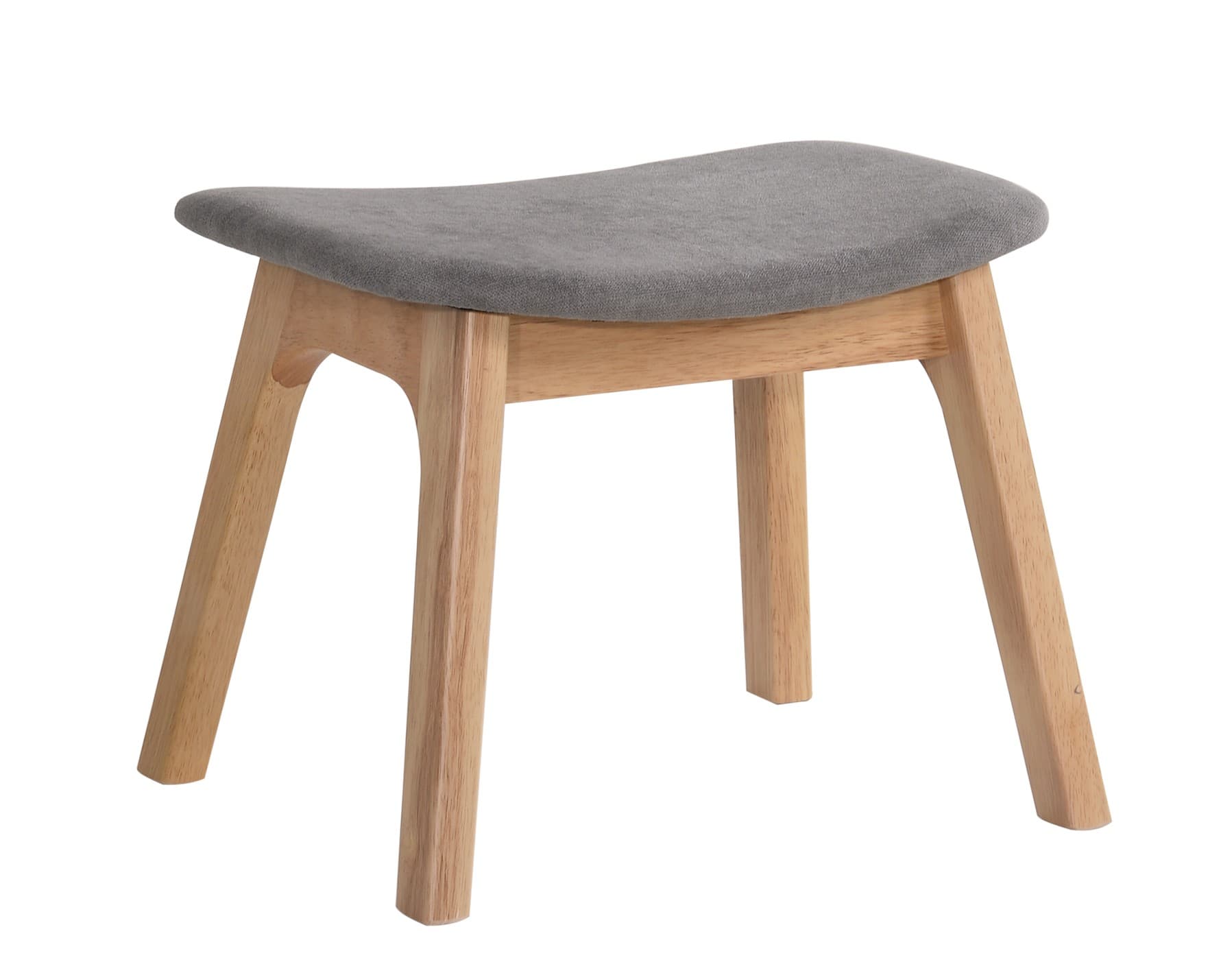 Designová taburetka Nordica Clara se zaobleným skandinávským čalouněním a dubovými masivními nožičkami 44cm