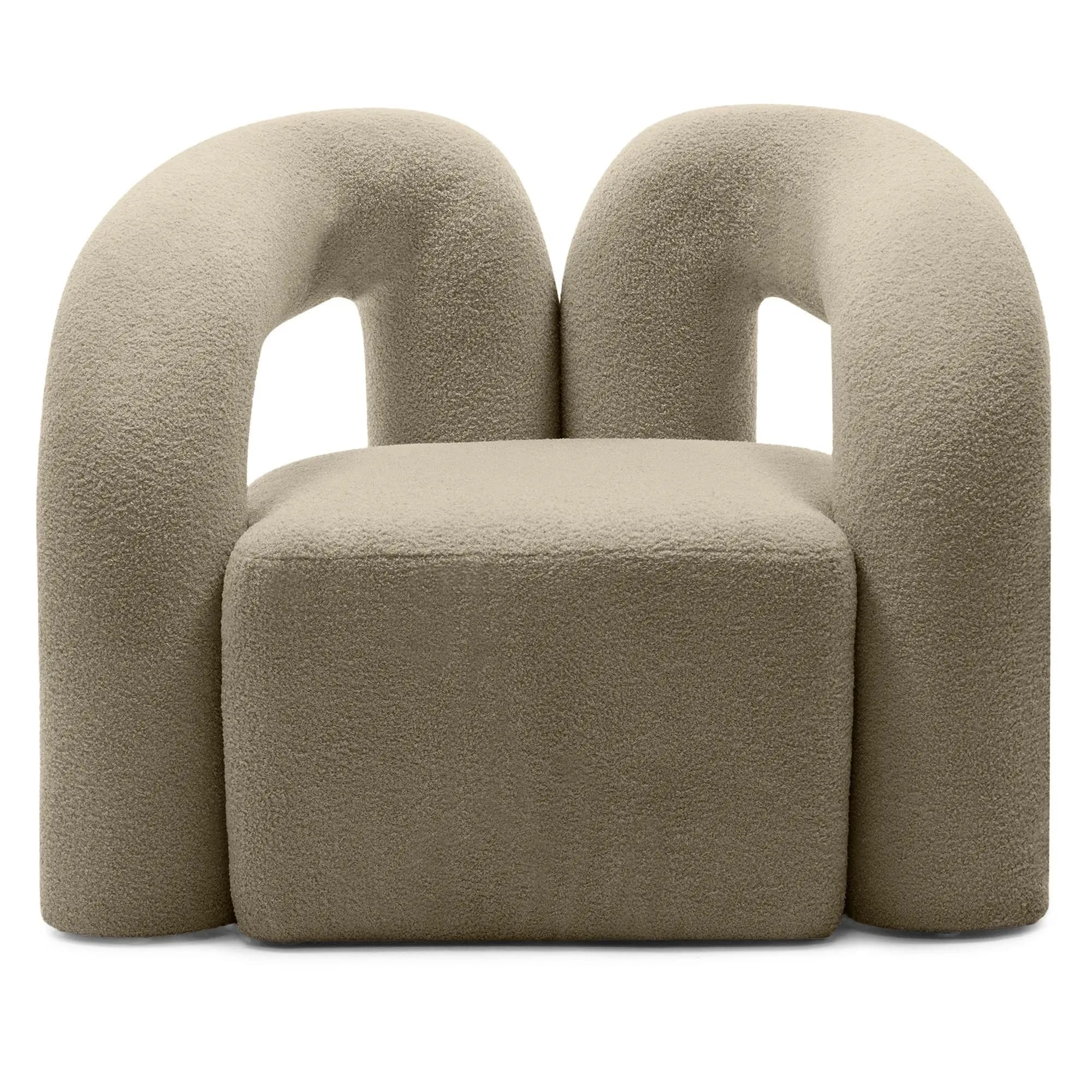 Designové křeslo Merry bouclé