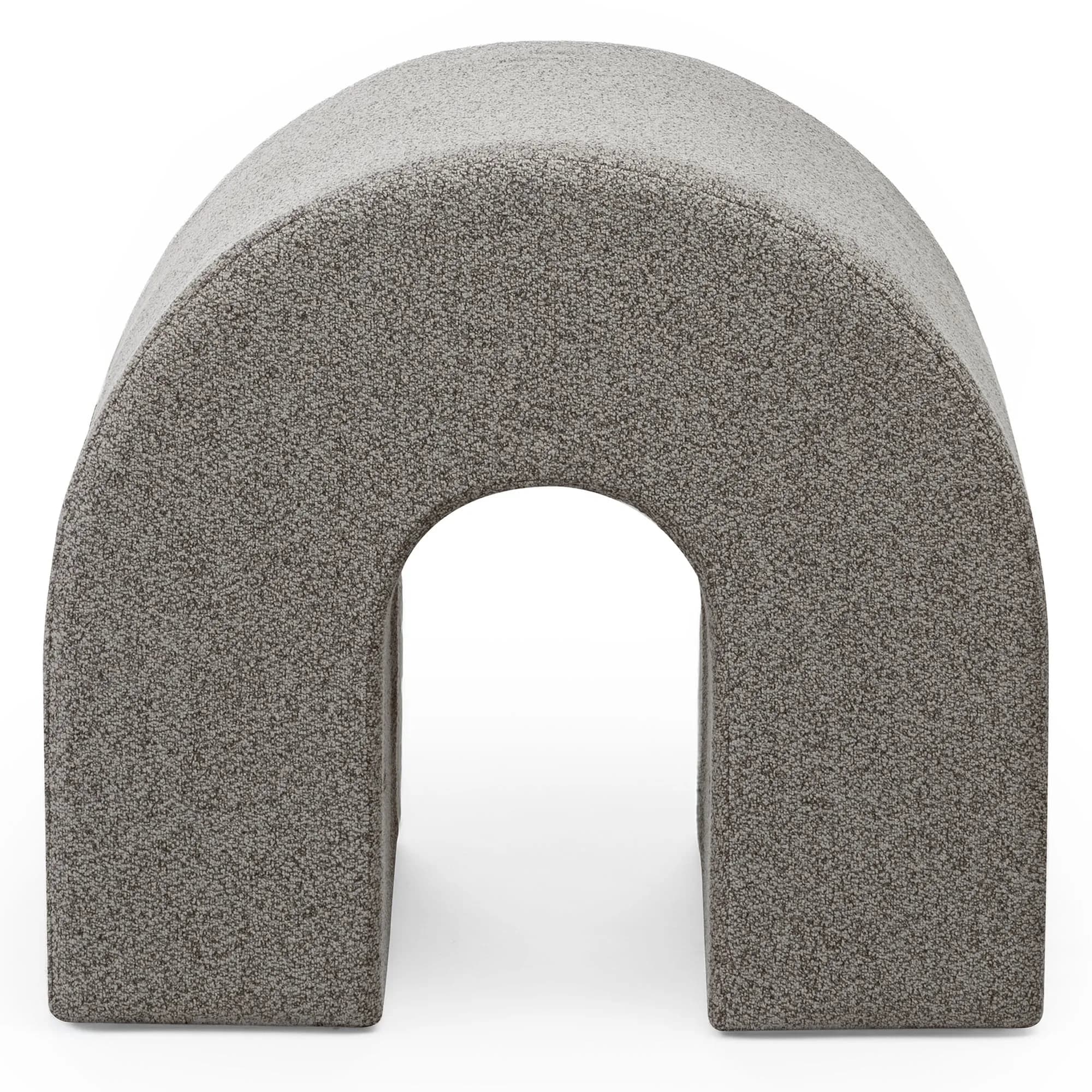 Designový taburet Arc, Světle hnědý