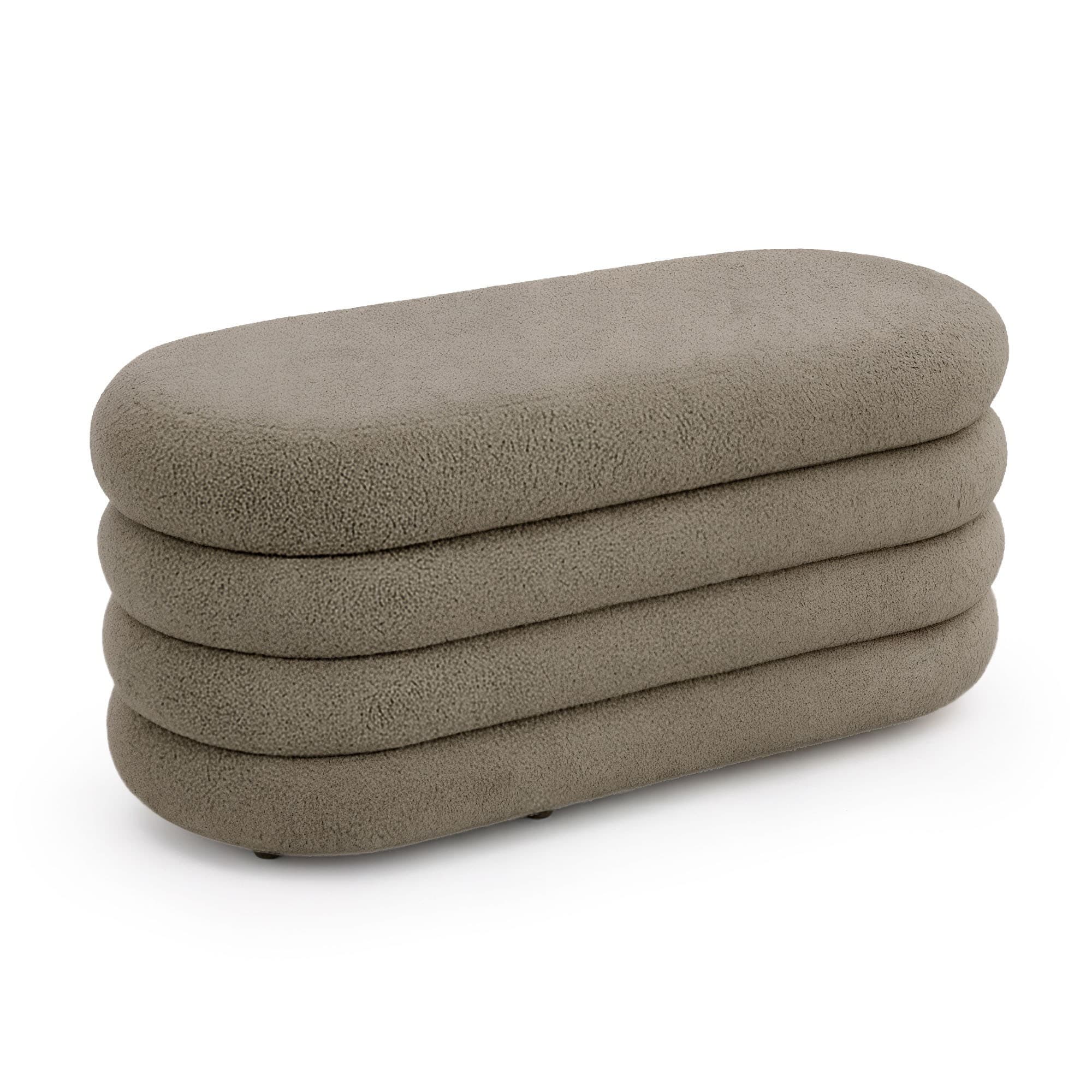 Taburet Puffo i moka, š 100 × hl 42 × v 42 cm