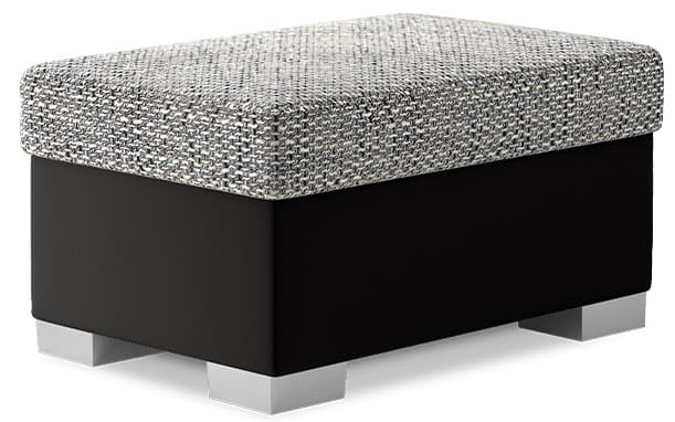 Taburet R4 85 cm, Berlin 01/eko kůže Soft 11 šedo-černý