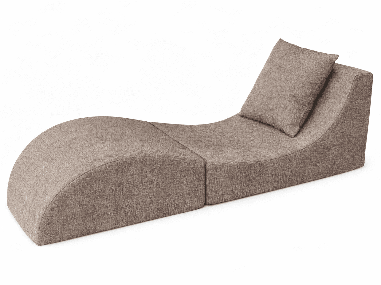 Skládací relaxační křeslo, Lehátko, Taburet