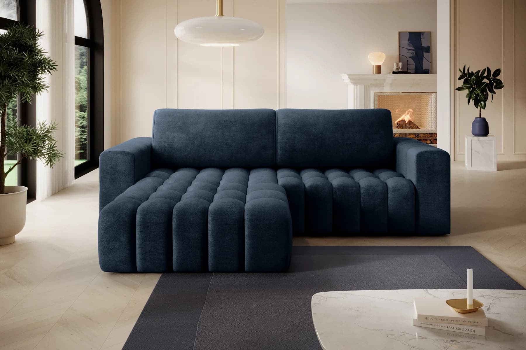 Designová rozkládací sedací souprava Zuri