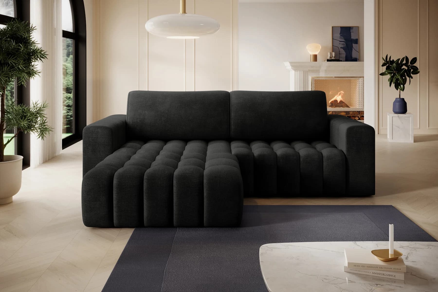 Designová rozkládací sedací souprava Zuri