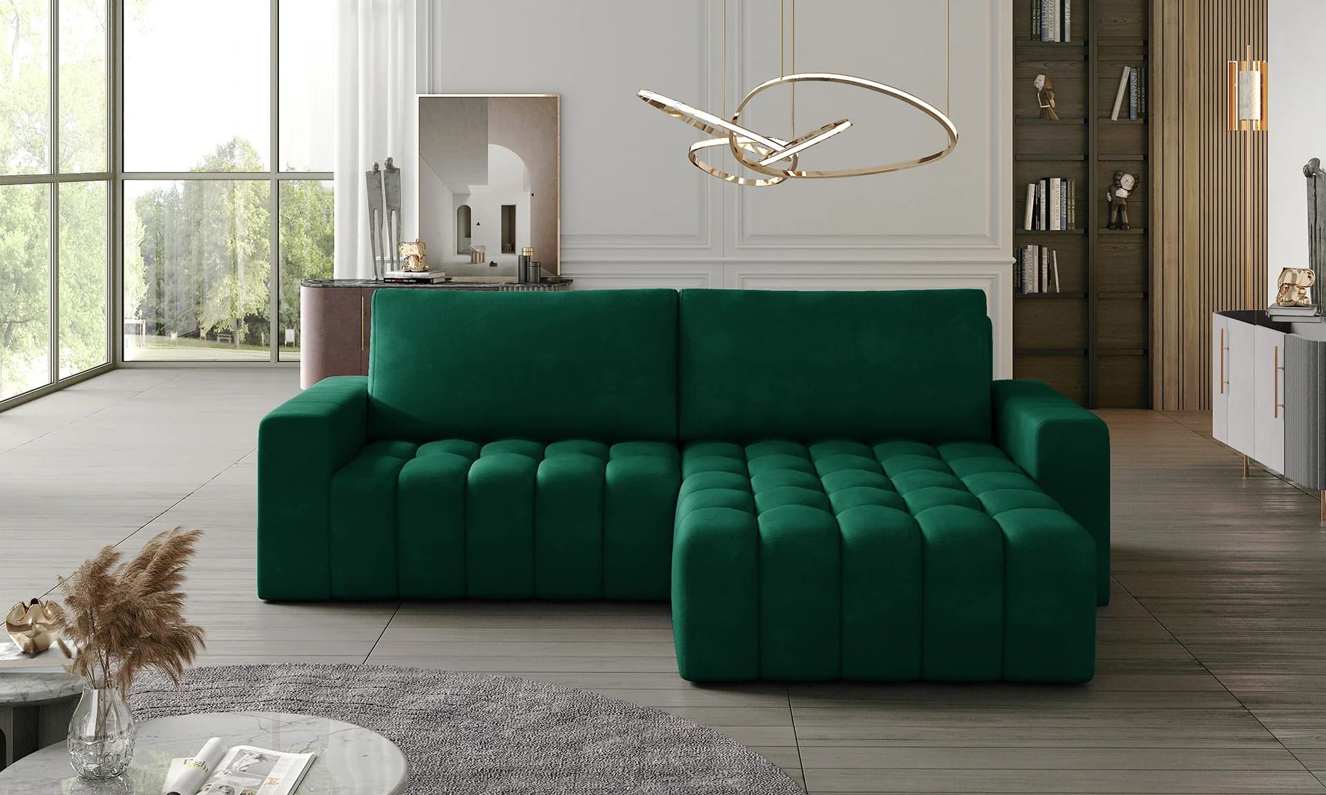 Designová rozkládací sedací souprava Zuri