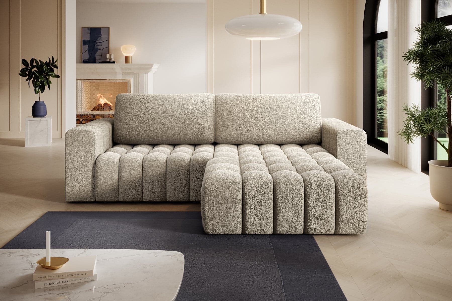 Designová rozkládací sedací souprava Zuri