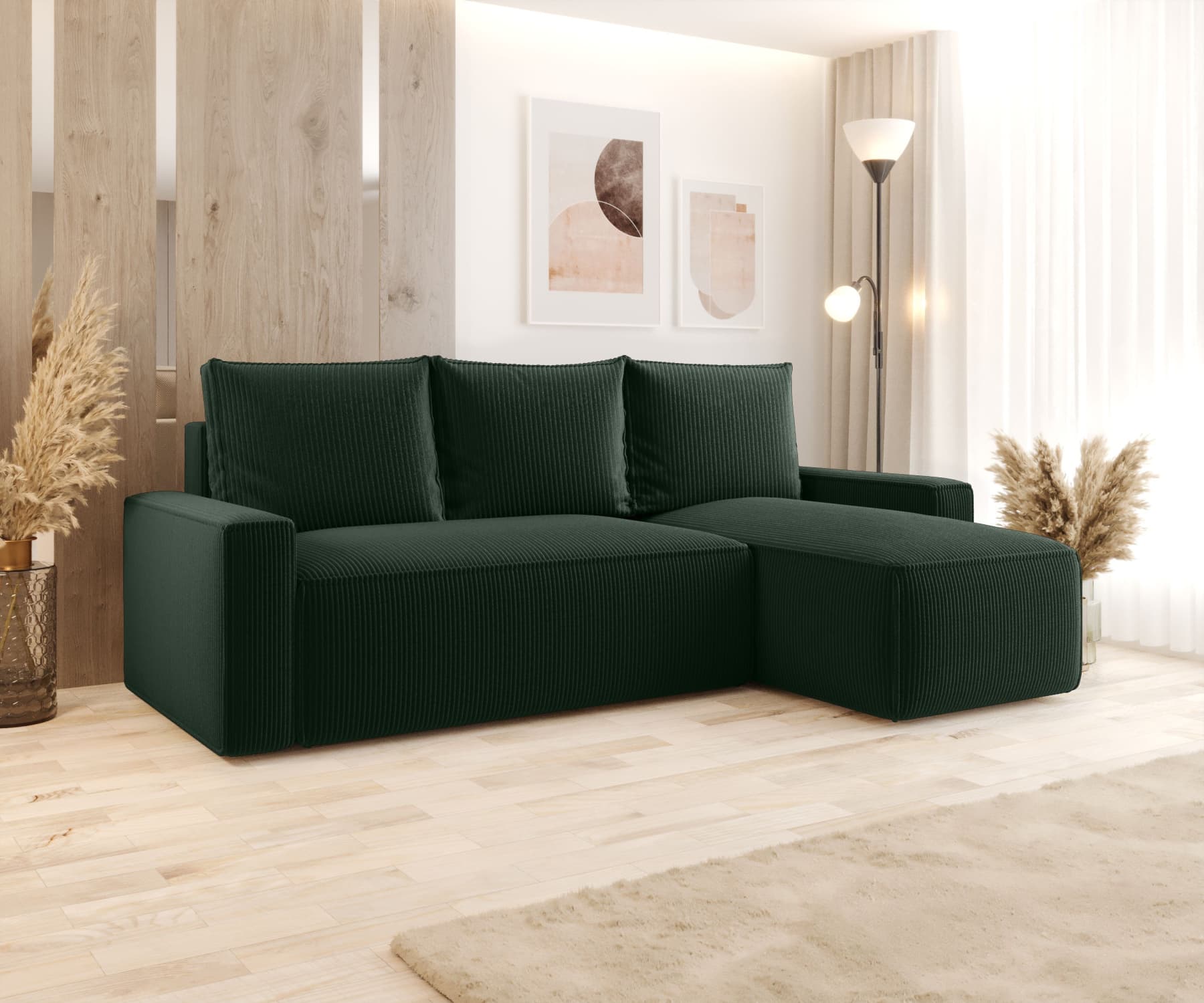 Rozkládací sedací souprava s úložným prostorem Softa